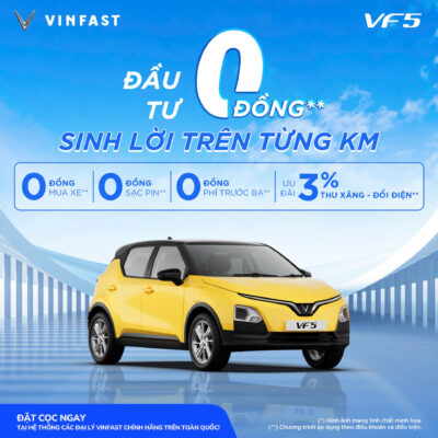 VINFAST VF5 MẪU SUV ĐIỆN ĐÔ THỊ AN TOÀN HÀNG ĐẦU