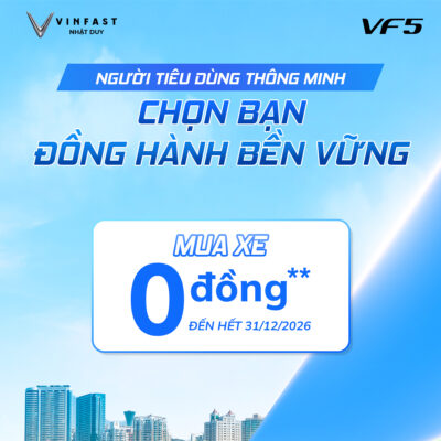 VINFAST VF 5 – XE ĐIỆN ĐÔ THỊ NHỎ GỌN