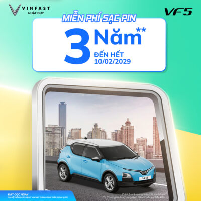VINFAST VF 5 – XE ĐIỆN ĐÔ THỊ NHỎ GỌN