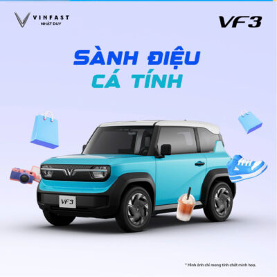 VINFAST VF 3 CHIẾC XE ĐIỆN "QUỐC DÂN" CHO MÙA HÈ