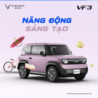 VINFAST VF 3 CHIẾC XE ĐIỆN "QUỐC DÂN" CHO MÙA HÈ